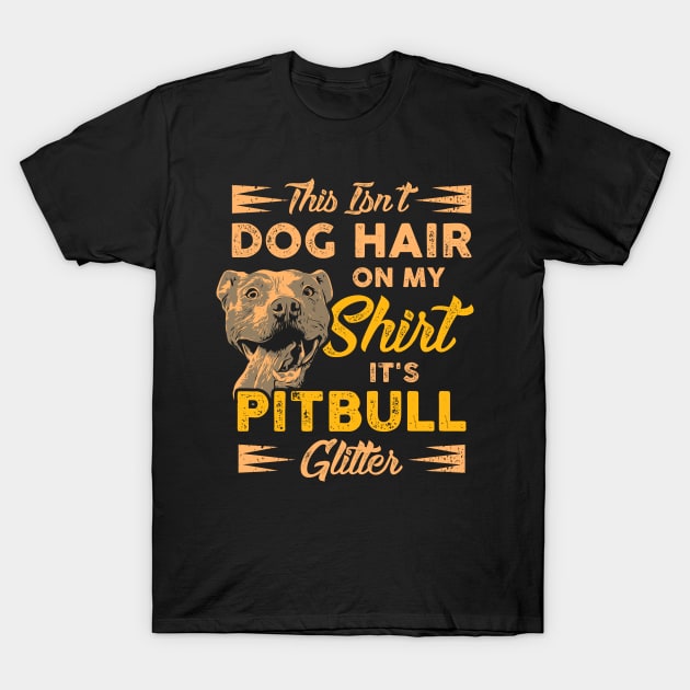 Pitbull T-Shirt I pit dog glitter pet T-Shirt by biNutz